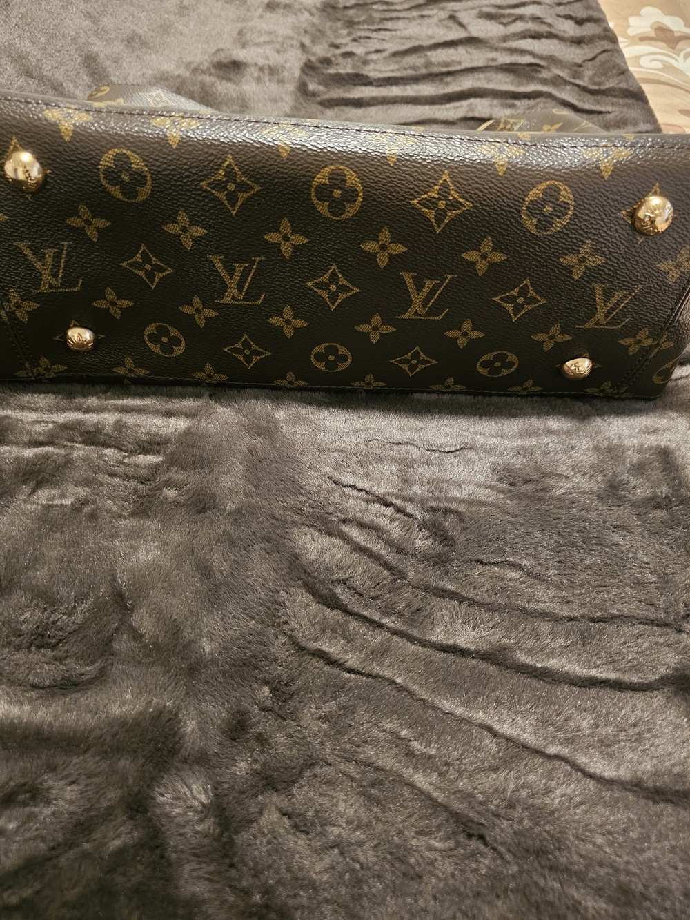 Monogram Canvas Tote with Top Handles - Picture 8 of 9